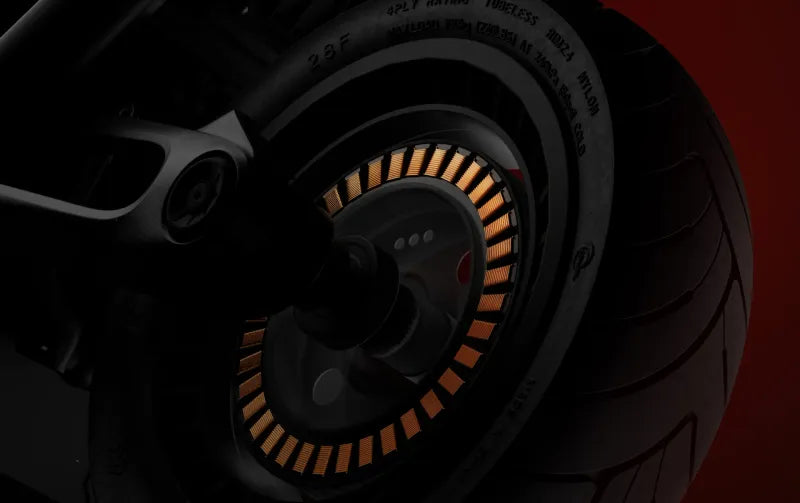 Moteur intégré dans la roue de la trottinette tout-terrain Segway GT3 Pro
