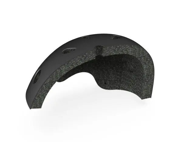 Coque et mousse EPS de protection du casque Segway Ninebot, vue en coupe