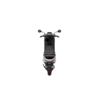 Vue arrière en plongée du scooter électrique Segway E150 S avec porte-bagages