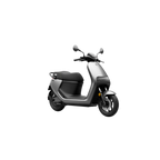 Scooter électrique Segway E150 S argent, vue trois-quarts avant