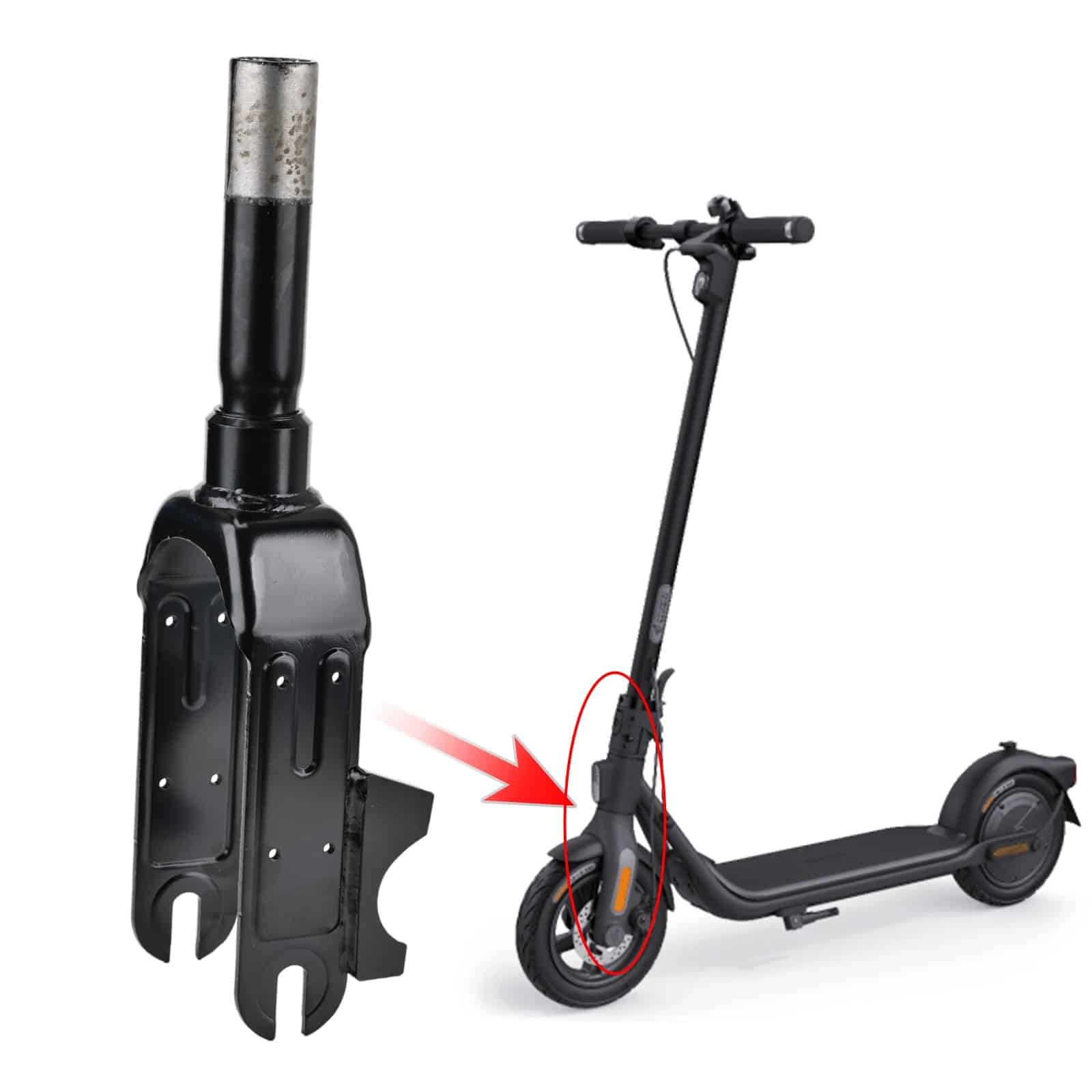 Fourche Avant d'Origine Ninebot F2 / F2 Plus — Ninebot F2 E II / Ninebot F2 Pro E II — vue 5 | Segway France