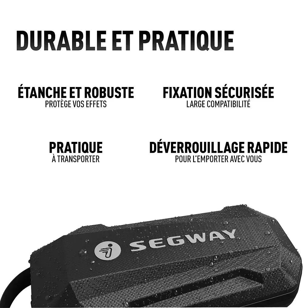 Sacoche avant Segway Ninebot étanche avec fixation sécurisée et déverrouillage rapide