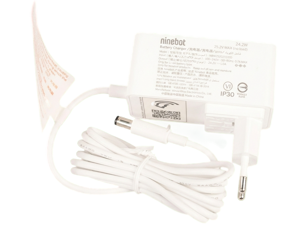 Chargeur Ninebot Série C - 24 V - 1,0 A — Ninebot E2 Pro E / Ninebot E2 Plus E II — vue 2 | Segway France