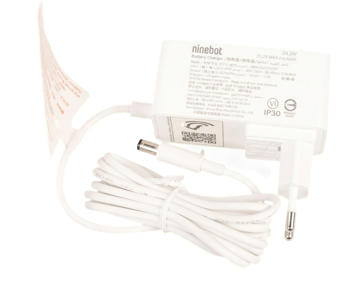 Chargeur Ninebot Série C - 24 V - 1,0 A — Ninebot E2 Pro E / Ninebot E2 Plus E II — vue 2 | Segway France