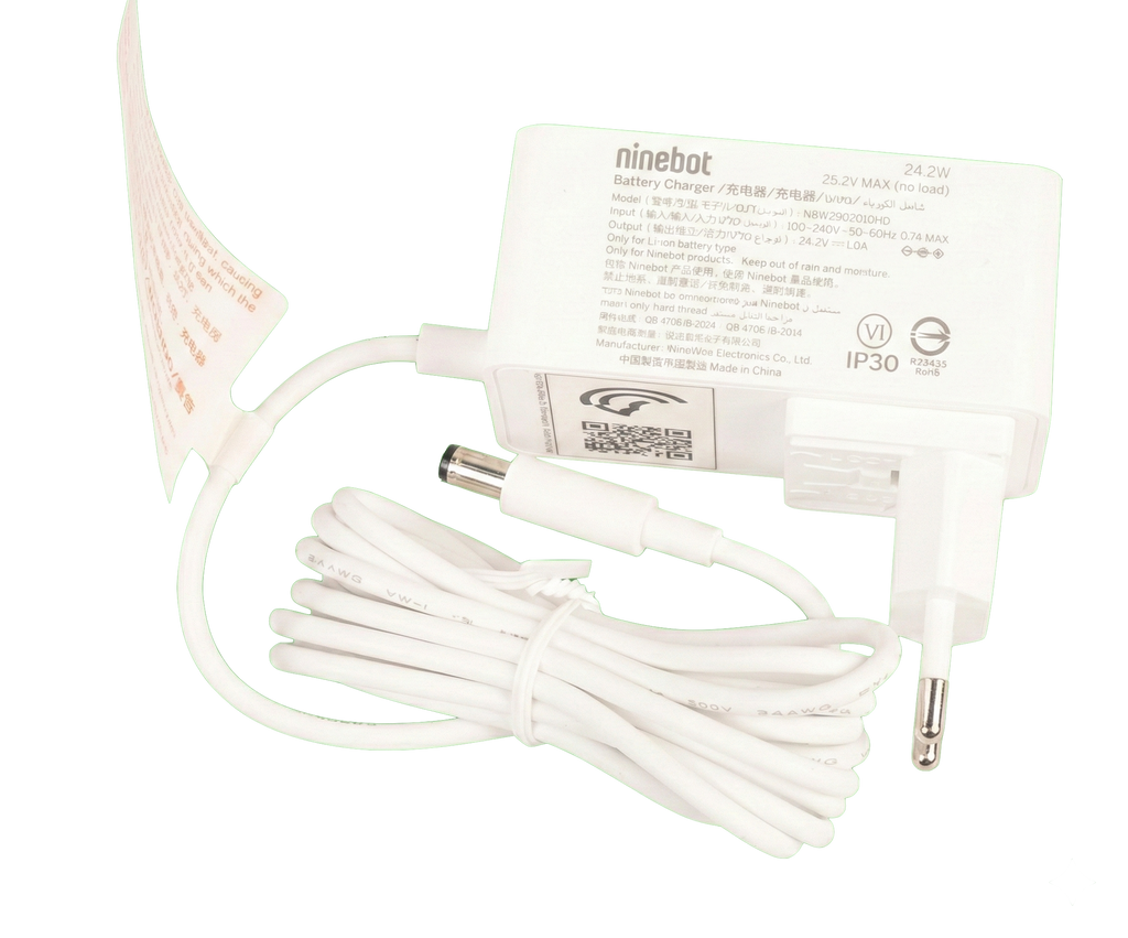 Chargeur Ninebot Série C - 24 V - 1,0 A — Ninebot E2 Pro E / Ninebot E2 Plus E II | Segway France