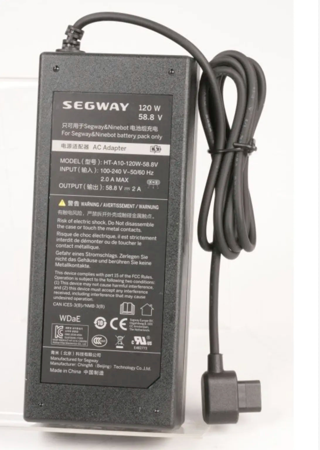 Chargeur Segway GT1 / GT2 — Segway GT2 P — vue 2 | Segway France