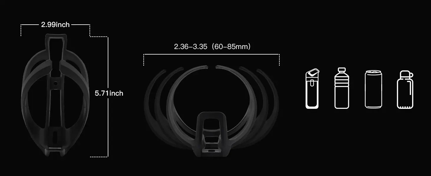 Dimensions du porte-bouteille Segway Ninebot et types de contenants compatibles