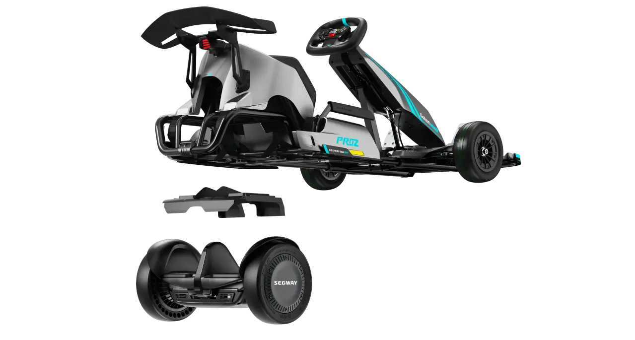 Kit de transformation kart électrique Segway Ninebot GoKart PRO 2 avec base gyropode auto-équilibrée