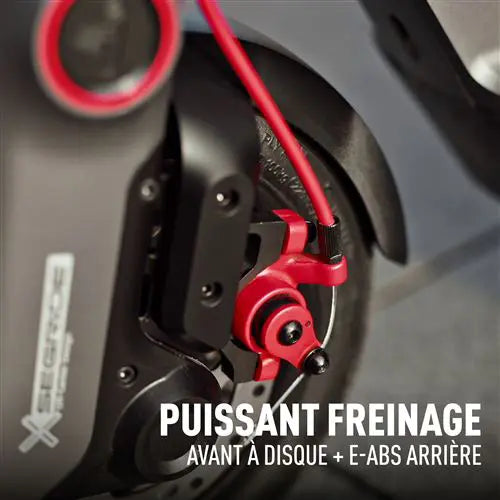 Freinage avant à disque et E-ABS arrière de la trottinette Segway Ninebot F3 E