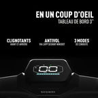 Affichage tableau de bord Segway Ninebot ZT3 Pro E, informations de performance.