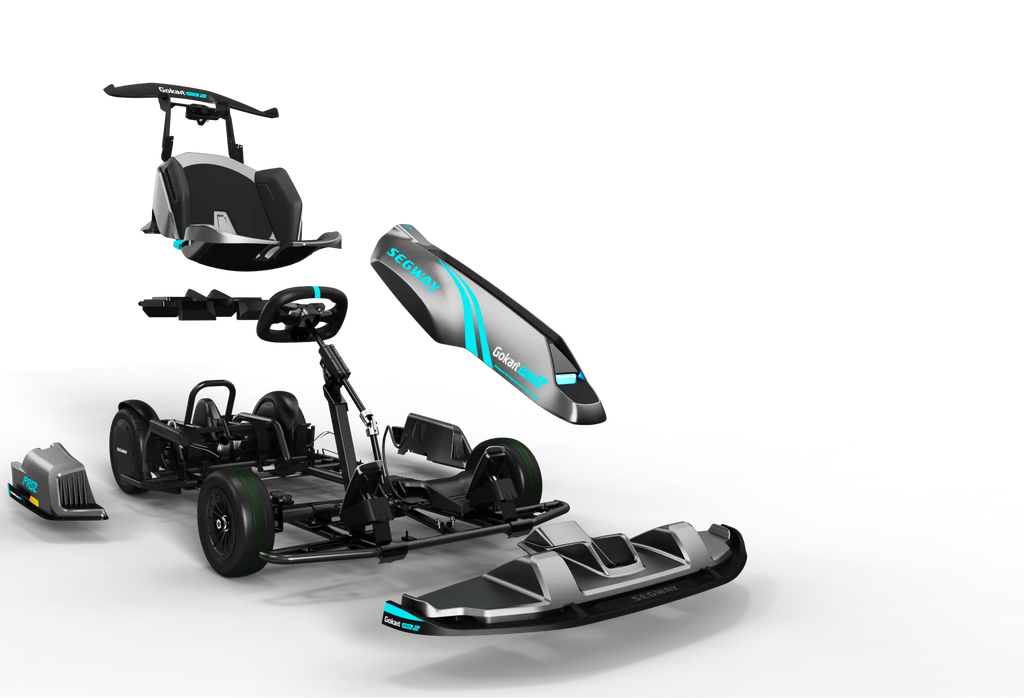 Composants du kit kart électrique Segway Ninebot GoKart PRO 2 en vue éclatée