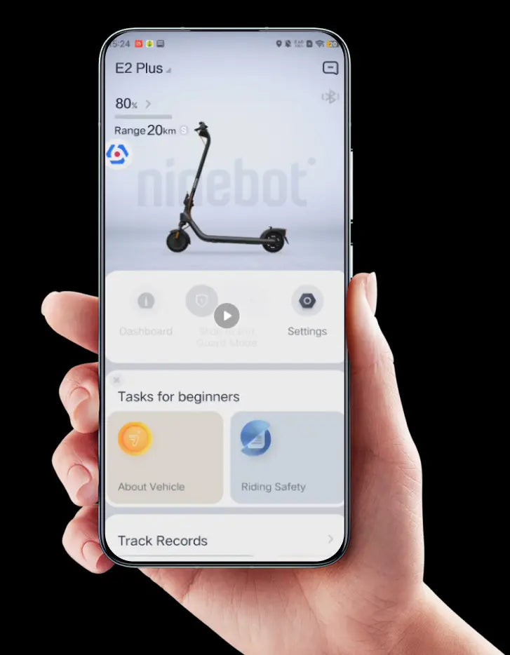 Application intelligente Segway-Ninebot pour gérer la E2 Plus E II"