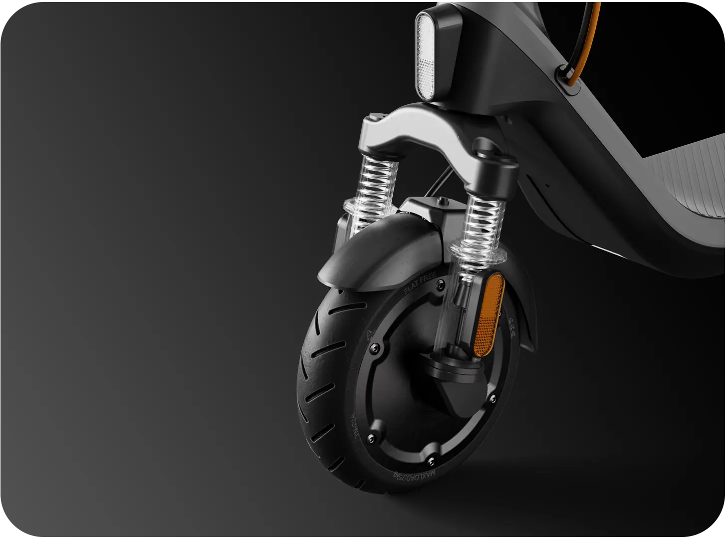 Suspension avant à double ressort de la trottinette Segway Ninebot E2 Plus E II