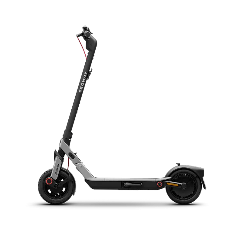 Trottinette électrique Segway Ninebot E3 E avec cadre en magnésium, double suspension et pneus tubeless 10 pouces.