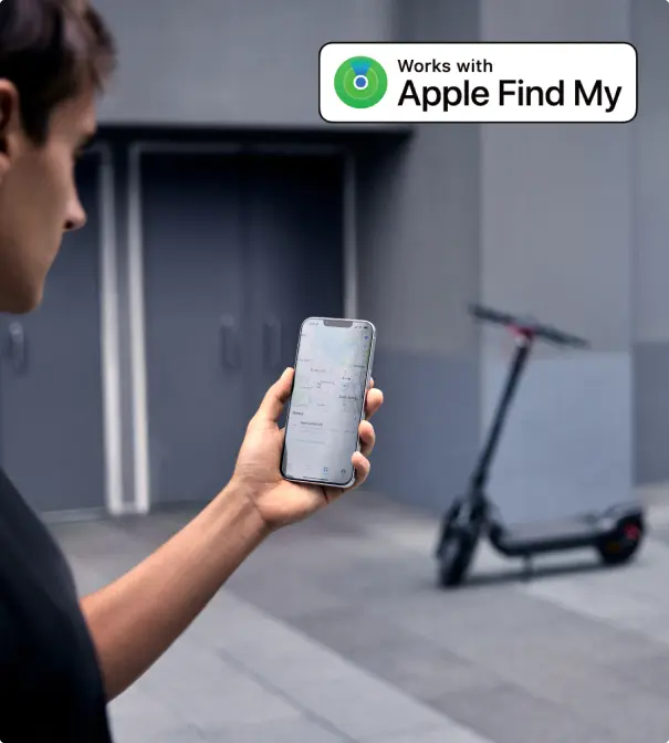 Localisation de la trottinette Segway GT3 Pro via Apple Find My sur smartphone