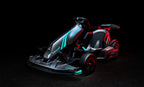 Kart électrique Segway Ninebot GoKart PRO 2 avec éclairage néon, vue trois-quarts avant