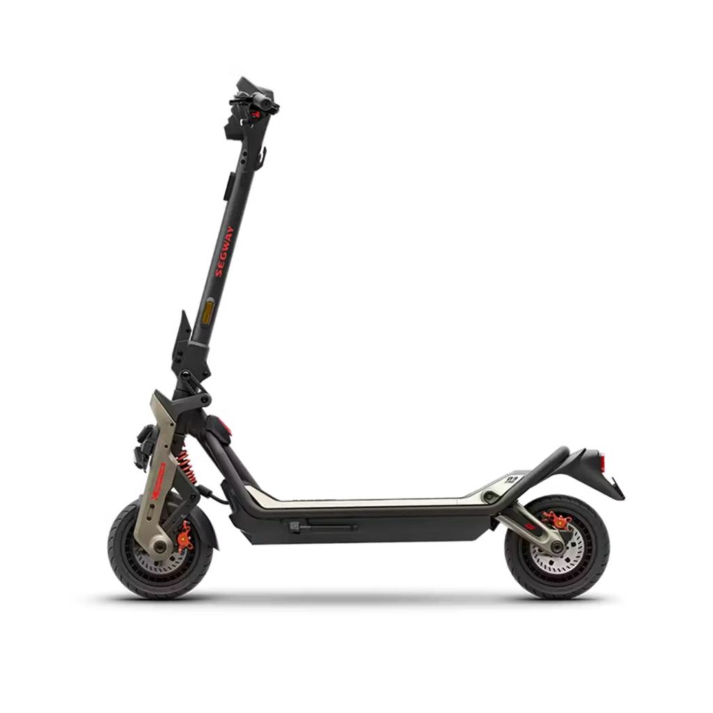 Trottinette électrique Segway GT3 Pro vue de profil avec guidon replié