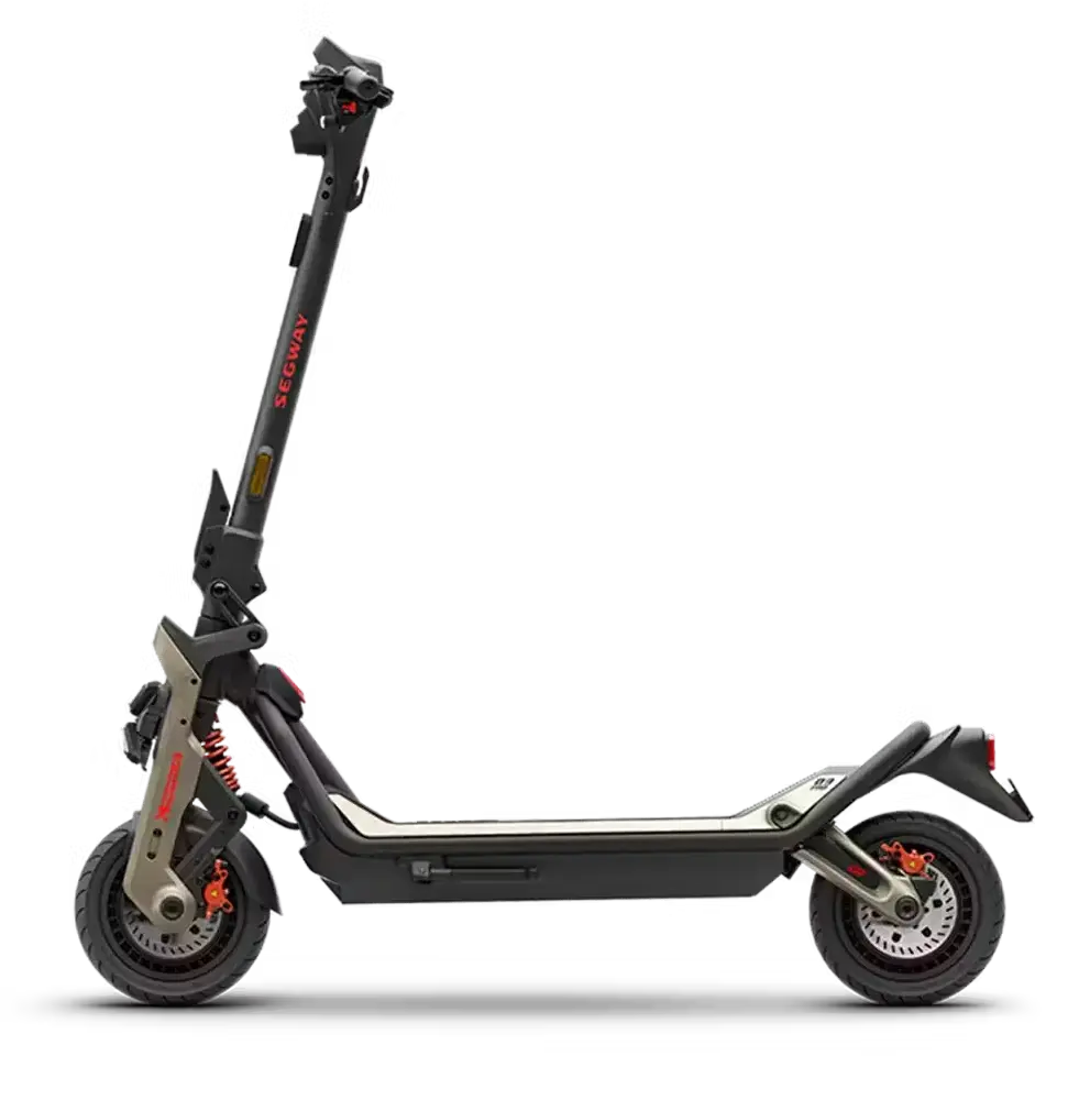 Trottinette électrique Segway SuperScooter GT3 Pro noire avec double suspension et pneus 11 pouces.