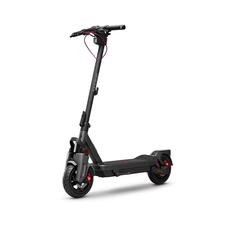 Trottinette Ninebot MAX G3 E pliée prête à être transportée