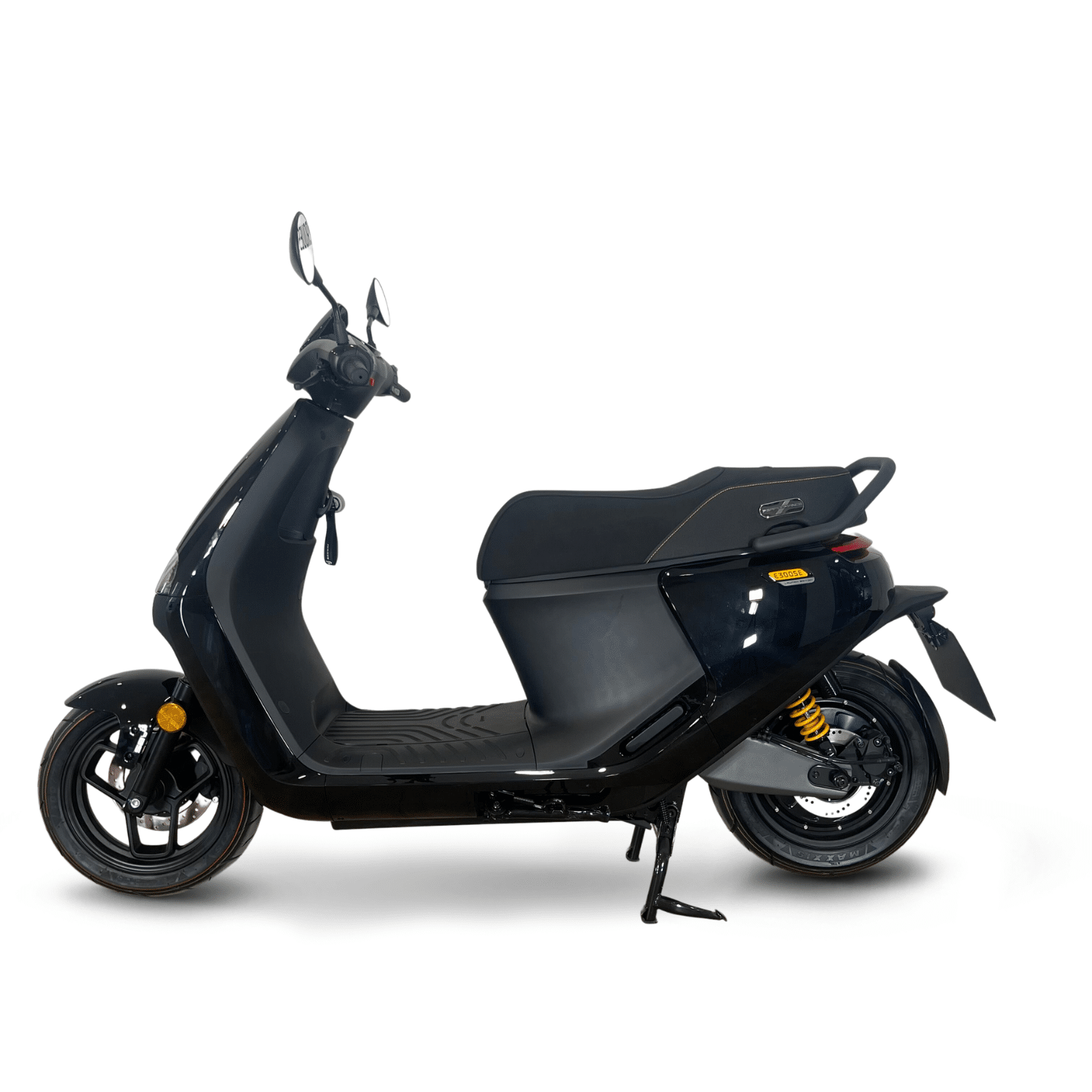 Scooter électrique Segway E300 SE noir, vue de profil gauche