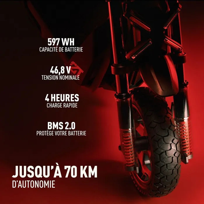 Batterie 597 Wh et BMS 2.0 de la trottinette Segway ZT3 Pro E, jusqu'à 70 km d'autonomie